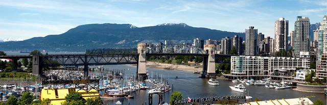 vancouver, bridge, columbia british, canada, city, nature, downtown, water, lions gate, skyline, travel, building, architecture, sky, view, waterfront, bc, transportation, boat, blue boat, blue bridge. US Licensing Rules for Vancouver Cross-Border Founders